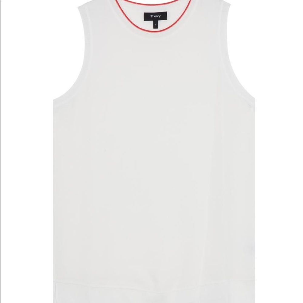 Theory Women's Sleeveless Lewie Silk Top Small